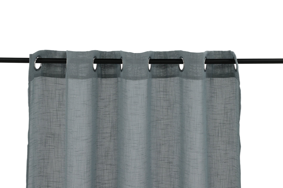 Venture Home Kaya Curtain Polyester/fake linen - Grey - 140*290 - Eyelet