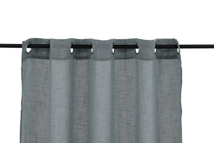 Venture Home Kaya Curtain Polyester/fake linen - Grey - 140*290 - Eyelet