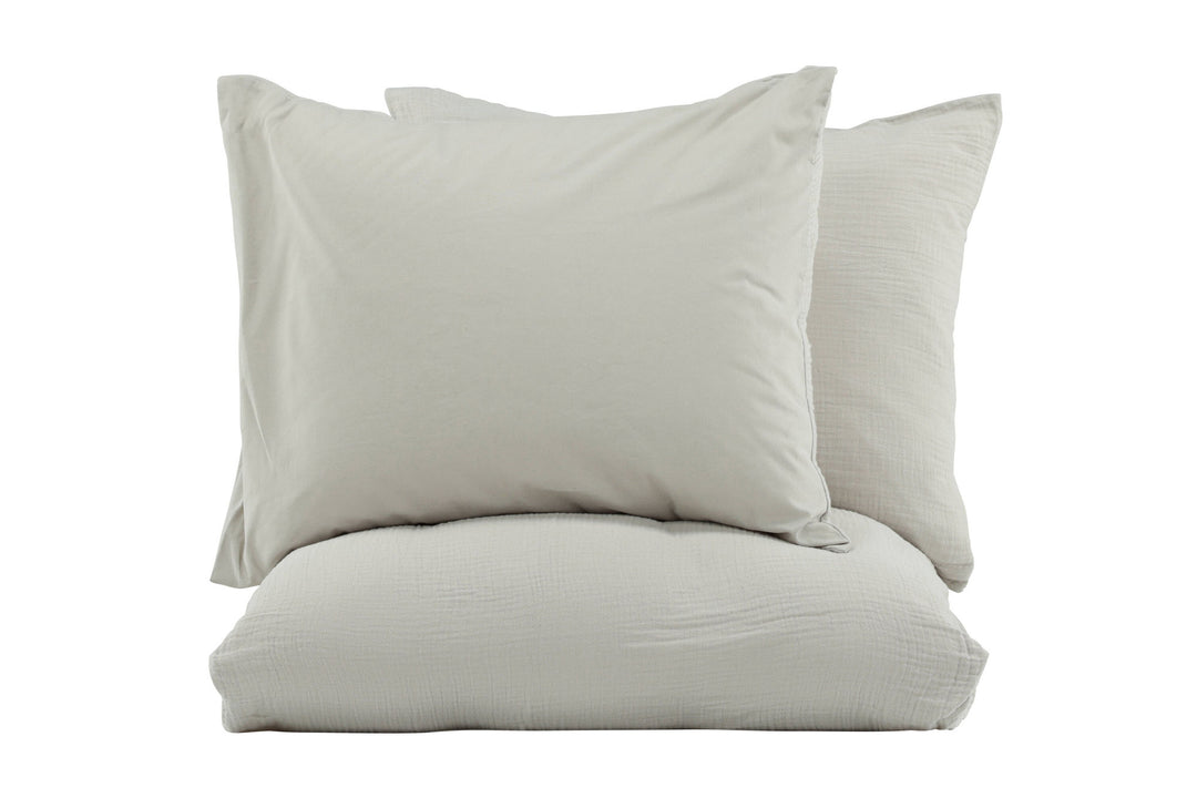Venture Home Mila Bed Set Cotton gauze - Light Grey / - 240*220