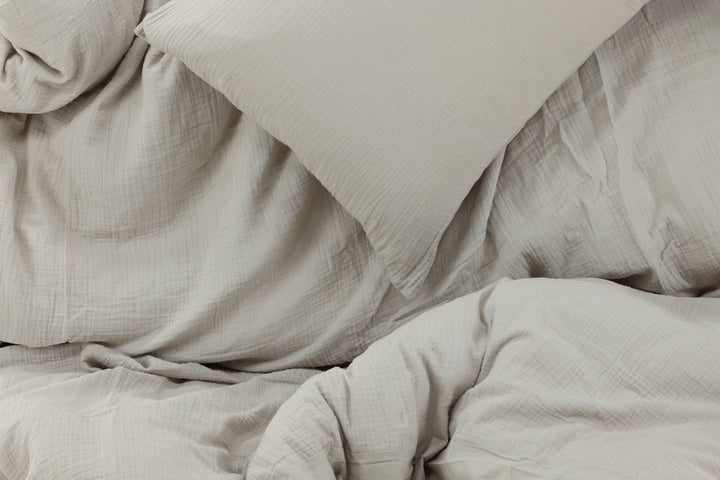Venture Home Mila Bed Set Cotton gauze - Light Grey / - 240*220