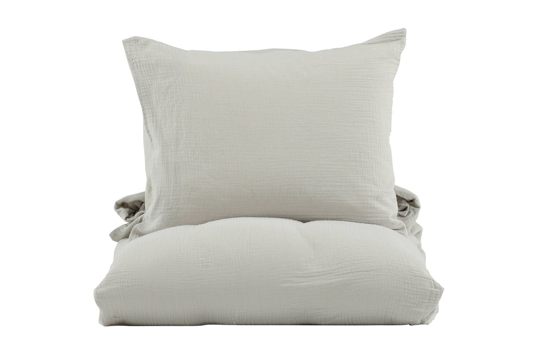 Venture Home Mila Bed Set Cotton gauze - Light Grey / - 150*200