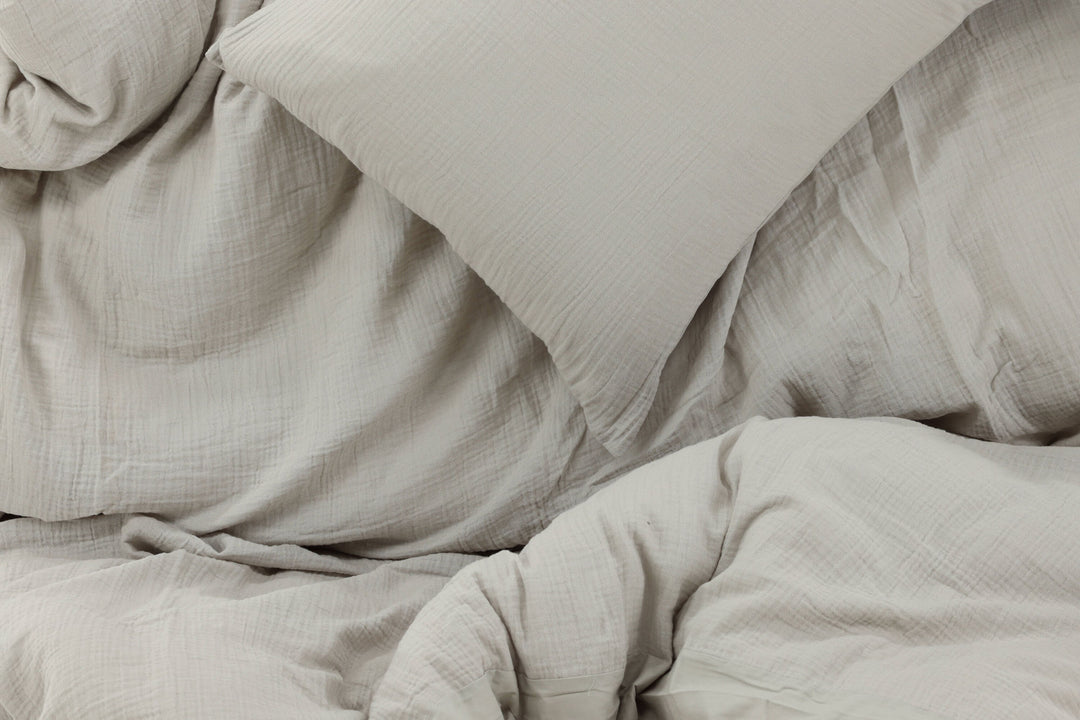 Venture Home Mila Bed Set Cotton gauze - Light Grey / - 150*200