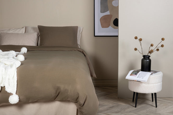 Venture Home MilaBedSetCottongauze-Brown-150*200
