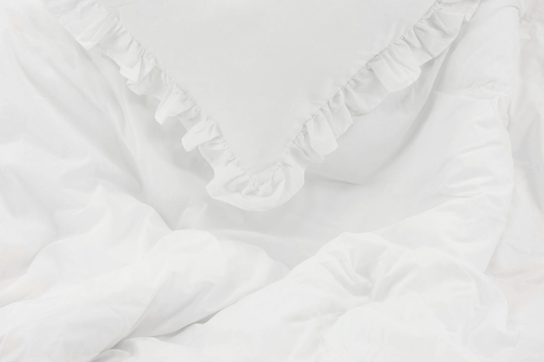 Venture Home Levi Bed Set Cotton w ruffle - White / - 240*220