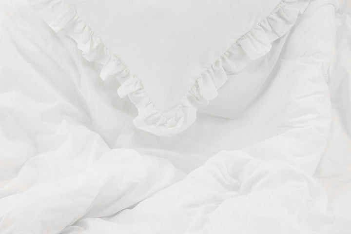 Venture Home Levi Bed Set Cotton w ruffle - White / - 240*220