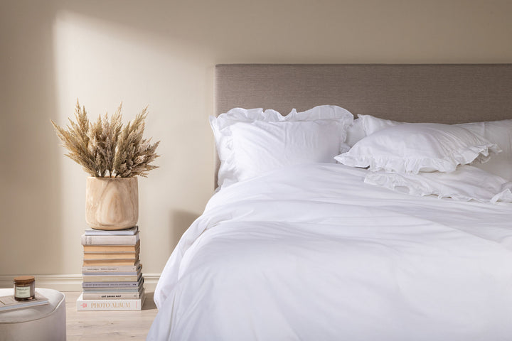 Venture Home Levi Bed Set Cotton w ruffle - White / - 240*220