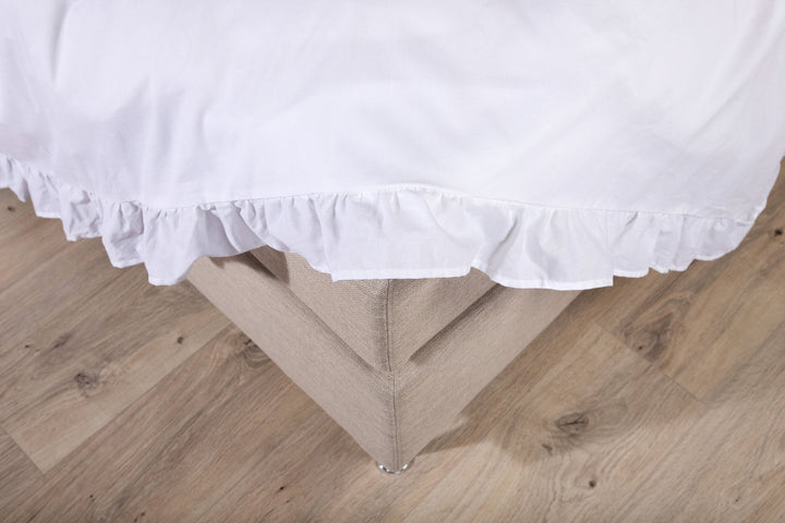 Venture Home Levi Bed Set Cotton w ruffle - White / - 240*220