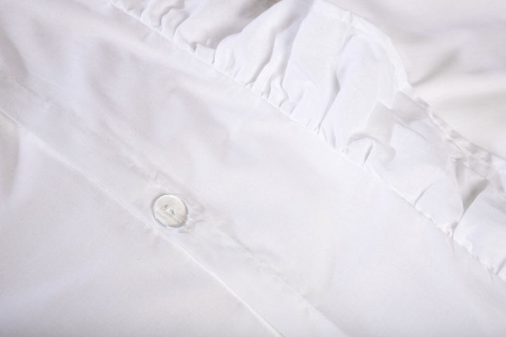 Venture Home Levi Bed Set Cotton w ruffle - White / - 240*220