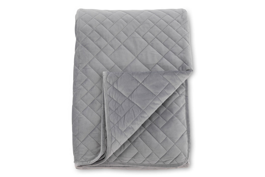 Venture Home Jilly Bedspread Polyester/velvet/microfiber - Light grey / - 260*260