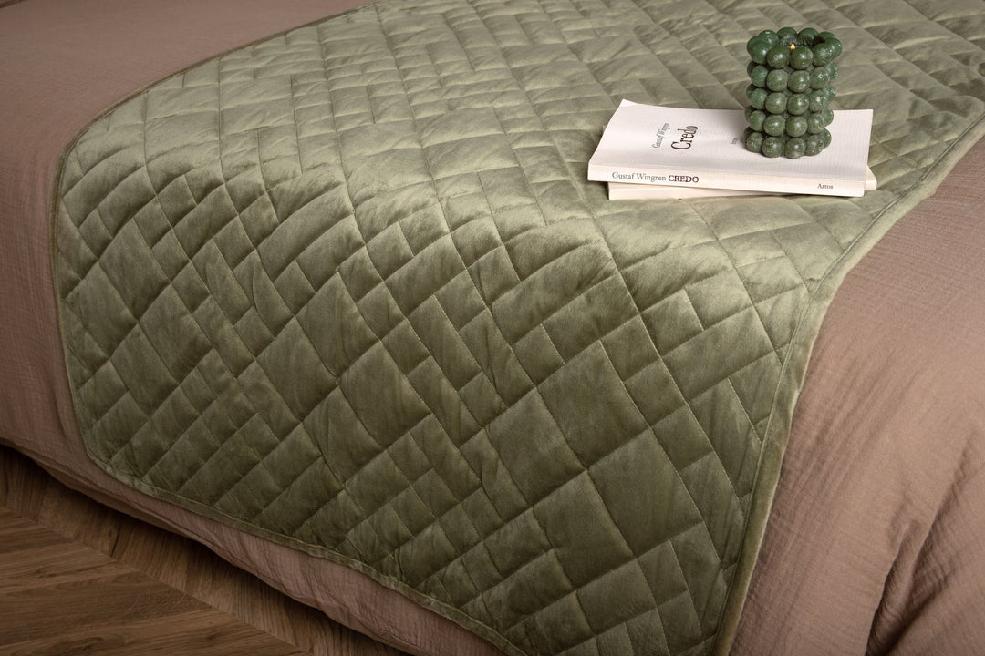 Venture Home Jilly Bedspread Polyester/velvet/microfiber - Green / - 260*80