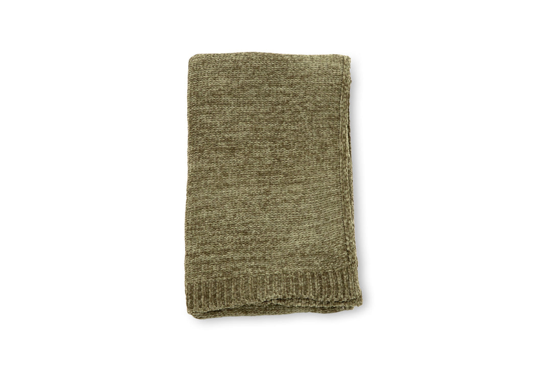 Venture Home Ally Throw Polyester/shiny chenille - Green / - 170*130