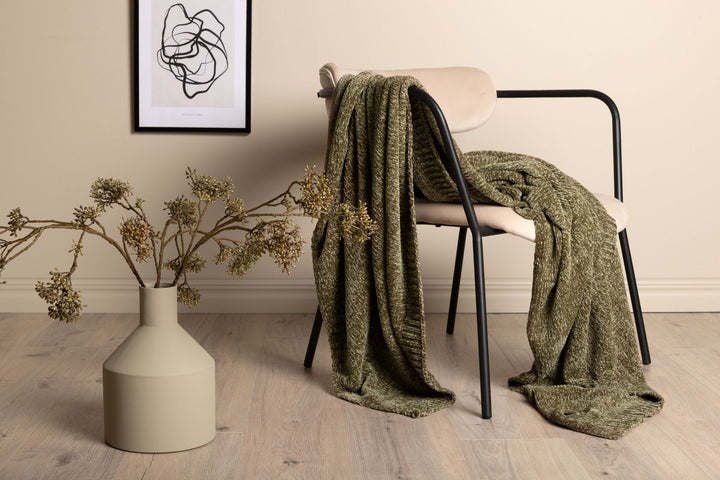Venture Home Ally Throw Polyester/shiny chenille - Green / - 170*130