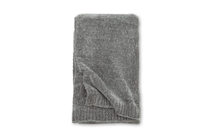 Venture Home Ally Throw Polyester/shiny chenille - Dark grey / - 170*130