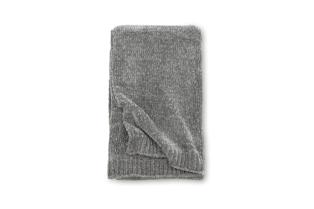 Venture Home Ally Throw Polyester/shiny chenille - Dark grey / - 170*130