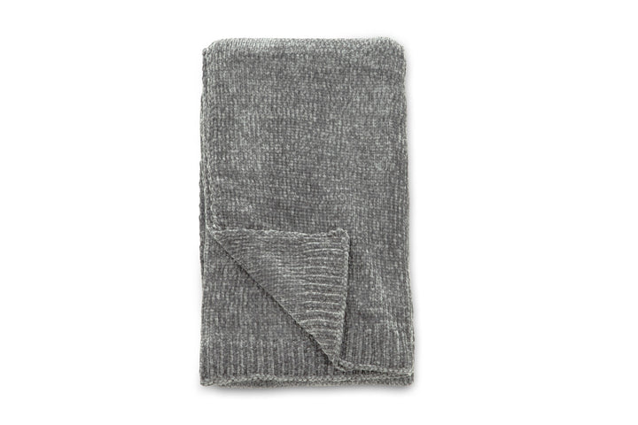 Venture Home Ally Throw Polyester/shiny chenille - Dark grey / - 170*130