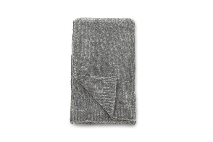 Venture Home Ally Throw Polyester/shiny chenille - Dark grey / - 170*130