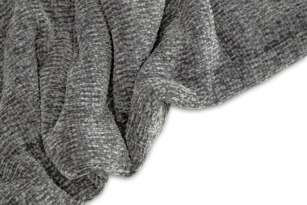 Venture Home Ally Throw Polyester/shiny chenille - Dark grey / - 170*130
