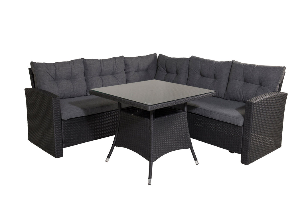 Venture Home Watford Corner sofa - Black/Grey