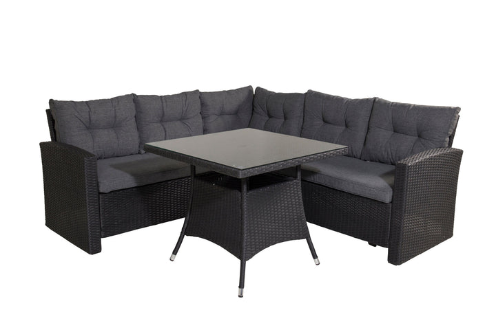 Venture Home Watford Corner sofa - Black/Grey