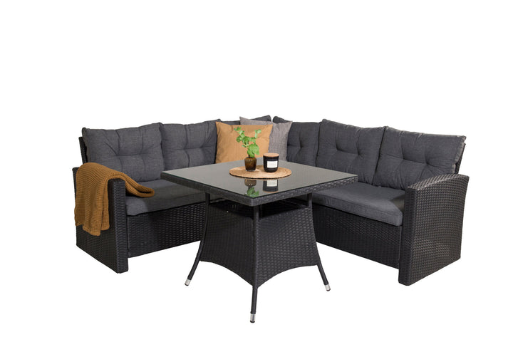 Venture Home Watford Corner sofa - Black/Grey