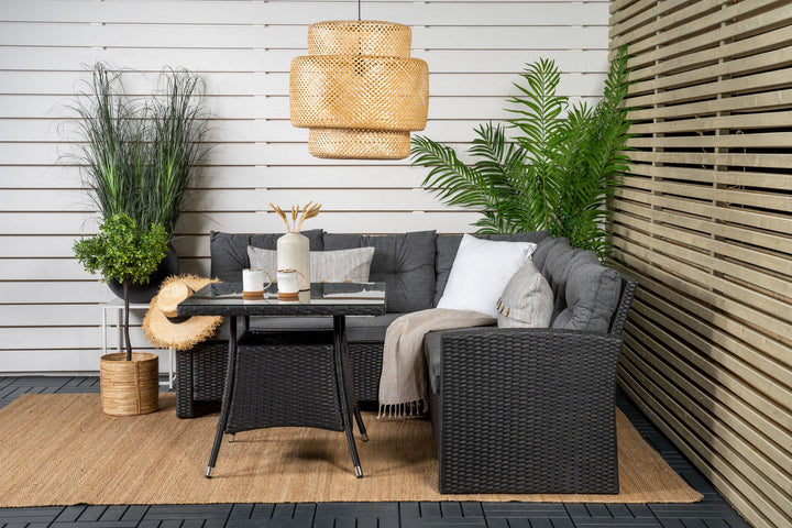 Venture Home Watford Corner sofa - Black/Grey