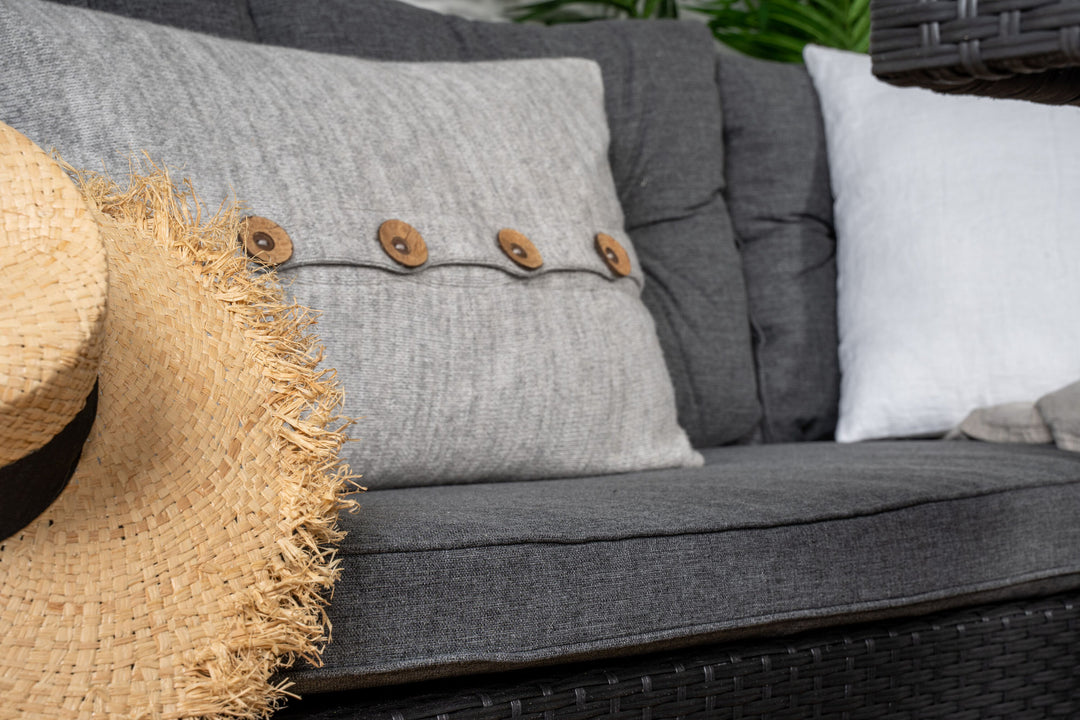Venture Home Watford Corner sofa - Black/Grey