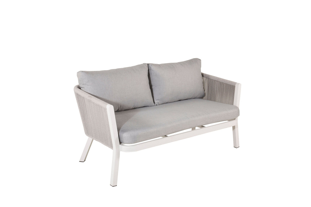 Venture Home Virya Lounge set (3+2+1) White alu / Grey rope / grey cushion