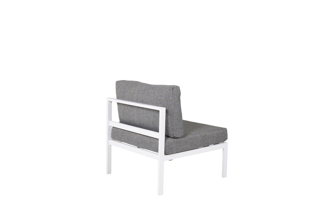 Venture Home Copacabana Middle Part - White Alu / Grey Cushion