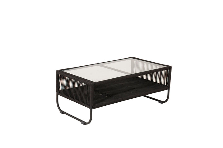 Venture Home Utah Lounge set - Black - Black rope (two seater + 2 one seater + table)