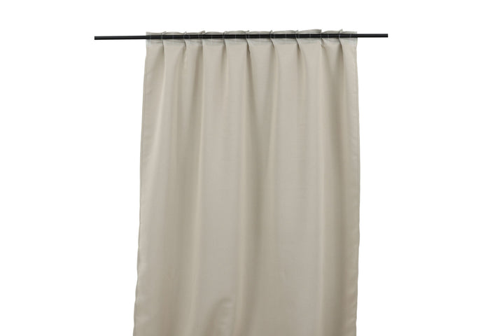 Venture Home Evelyn Curtain Polyester blackout - Beige - 135*290 - Multi tape