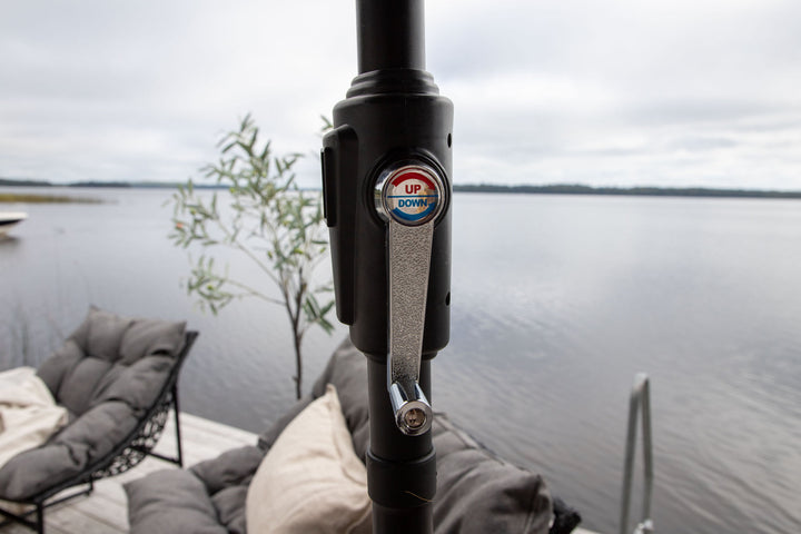 Venture Home Sabal - Umbrella with LED- Grey - - 270cm