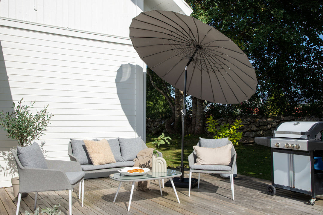 Venture Home Palmetto - Umbrella w. tilt- Grey - - 270cm