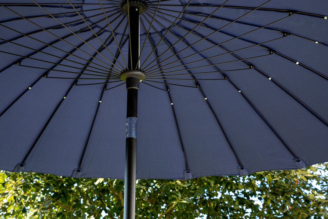 Venture Home Palmetto - Umbrella w. tilt- Blue - - 270cm