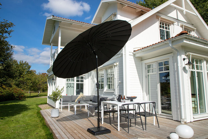 Venture Home Palmetto - Umbrella w. tilt- Black - - 270cm