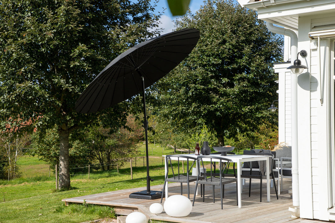 Venture Home Palmetto - Umbrella w. tilt- Black - - 270cm