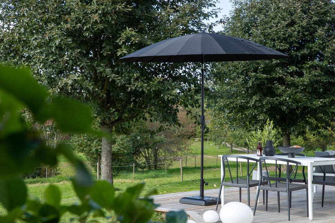 Venture Home Palmetto - Umbrella w. tilt- Black - - 270cm