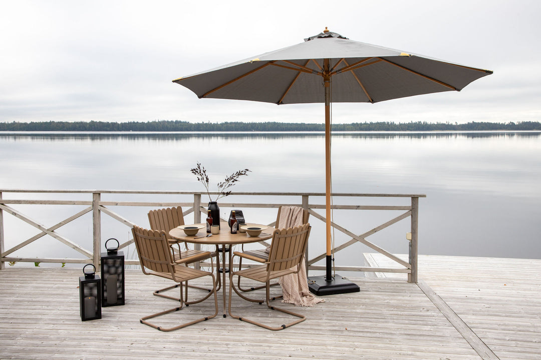 Venture Home Nypo - Umbrella w. tilt- Grey - - 330cm