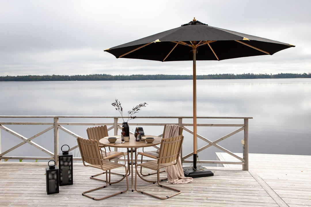 Venture Home Nypo - Umbrella w. tilt- Black - - 330cm