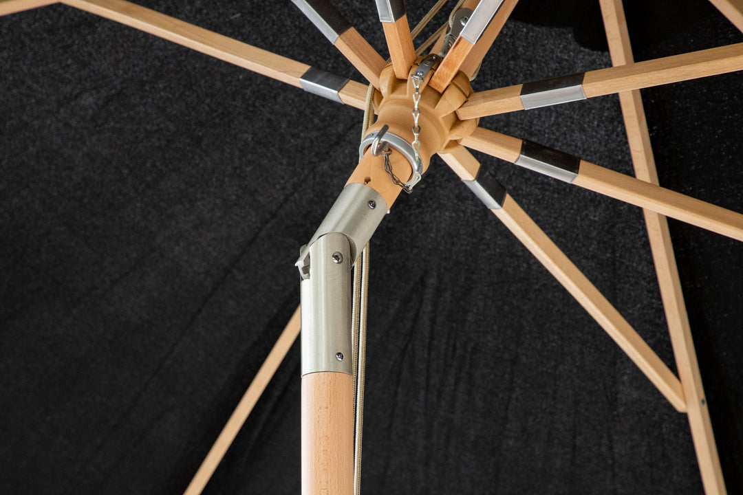 Venture Home Nypo - Umbrella w. tilt- Black - - 330cm