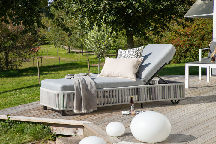 Venture Home Virya - Sun Lounge inc. Cushion- Black / Grey - Rope -