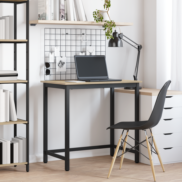 bord Sonoma eg 100 x 50 x 76,5 cm Ingeniørtræ og stål