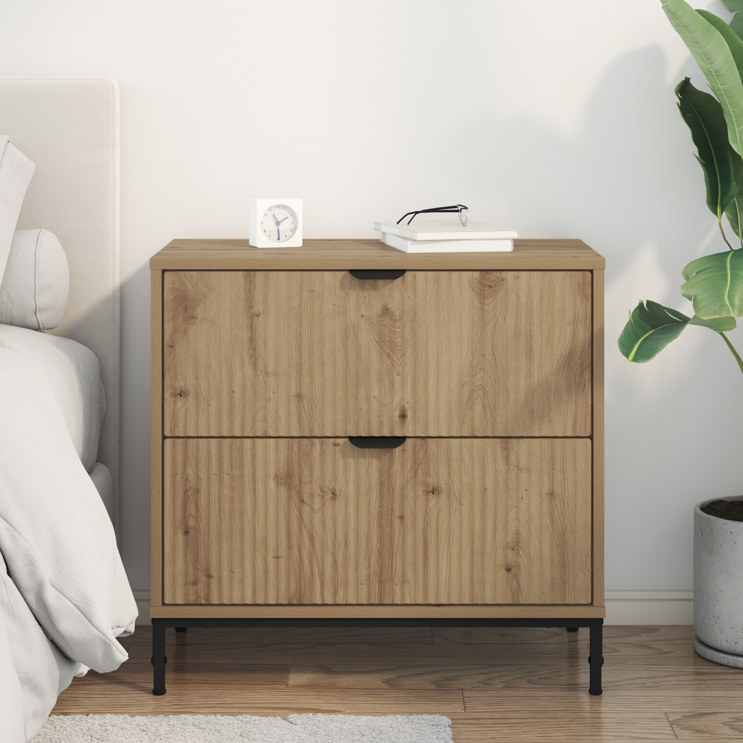 Sengebord artisan eg 63.5 x 36 x 61 cm Konstrueret træ