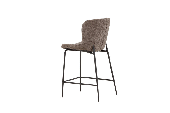 Venture Home Modesto Bar Chair - Black /  Brown boucle