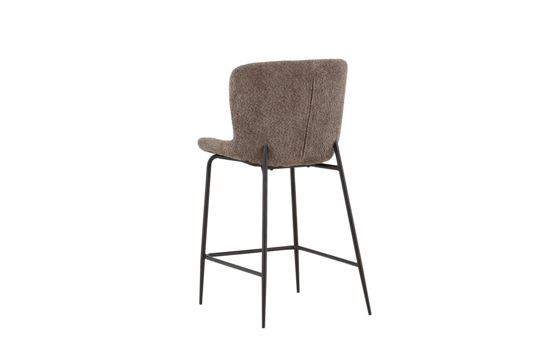 Venture Home Modesto Bar Chair - Black /  Brown boucle