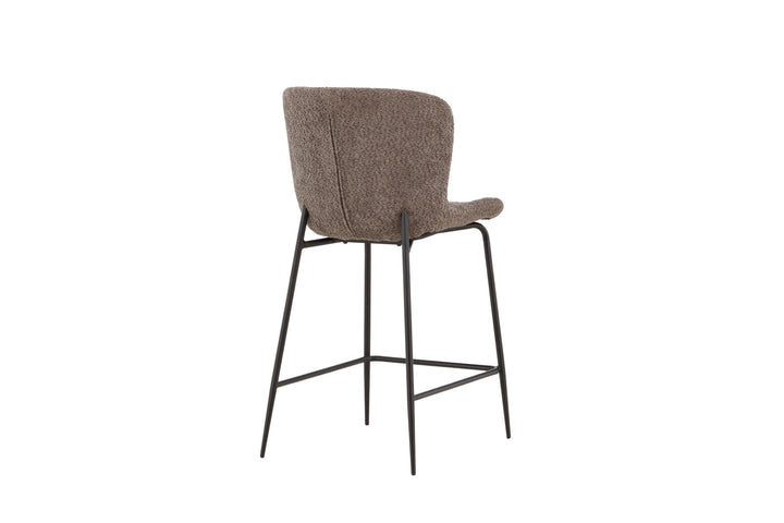 Venture Home Modesto Bar Chair - Black /  Brown boucle