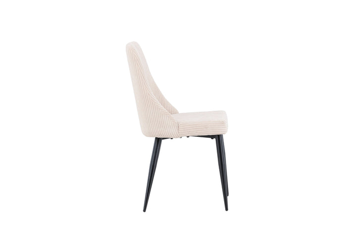 Venture Home Leone Dining Chair 2-pack - Black / Beige / FSC 100%