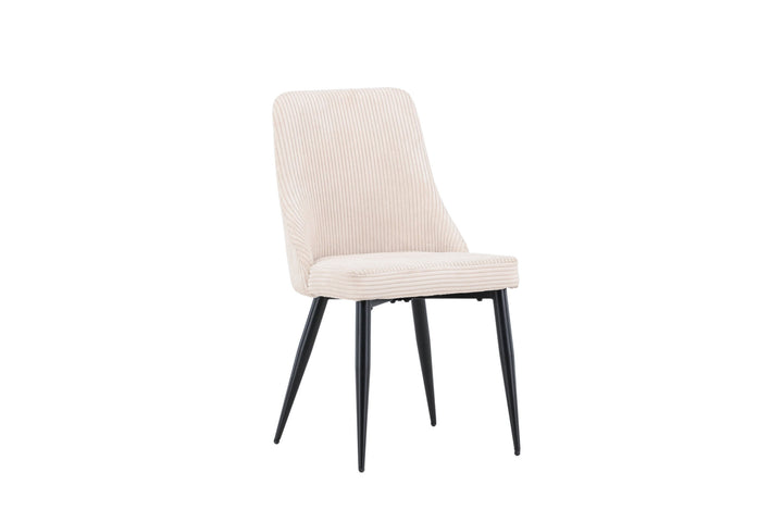 Venture Home Leone Dining Chair 2-pack - Black / Beige / FSC 100%