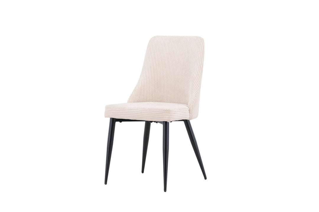 Venture Home Leone Dining Chair 2-pack - Black / Beige / FSC 100%