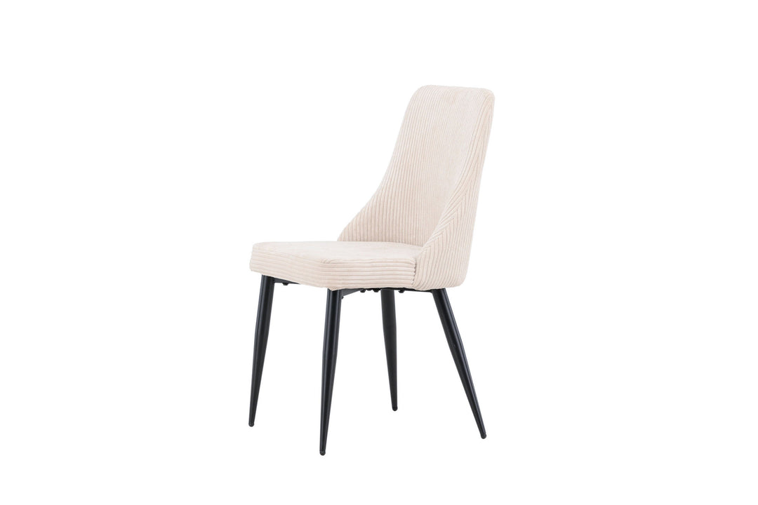 Venture Home Leone Dining Chair 2-pack - Black / Beige / FSC 100%