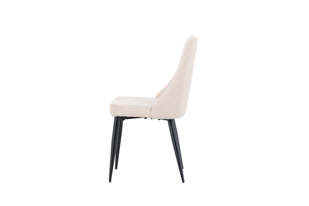 Venture Home Leone Dining Chair 2-pack - Black / Beige / FSC 100%